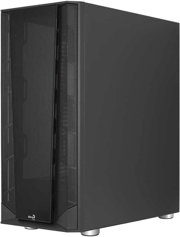 „Aerocool Prism Mid Tower“ korpusas, grūdintas stiklas – Juodas