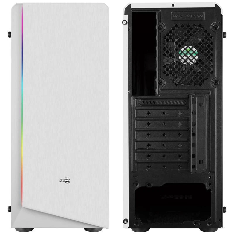AEROCOOL AEROPGSRIFT-WH-RGB PC dėklas ATX Aerocool RIFT RGB Baltas USB 3.0 - 1x120mm Juodas FAN