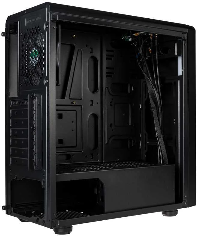 AEROCOOL AEROPGSRIFT-BK-RGB PC dėklas ATX Aerocool RIFT RGB USB 3.0 - 1x120mm Juodas FAN