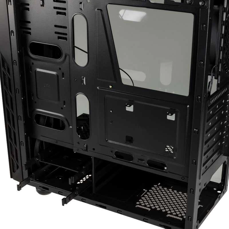 AEROCOOL AEROPGSRIFT-BK-RGB PC dėklas ATX Aerocool RIFT RGB USB 3.0 - 1x120mm Juodas FAN