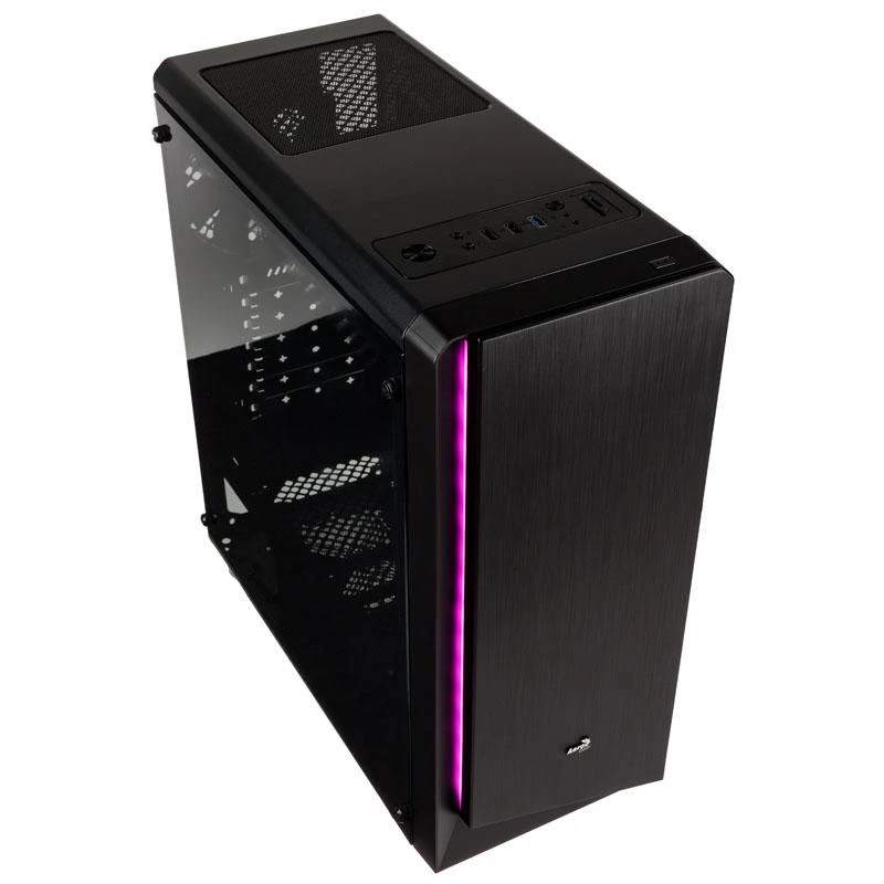 AEROCOOL AEROPGSRIFT-BK-RGB PC dėklas ATX Aerocool RIFT RGB USB 3.0 - 1x120mm Juodas FAN