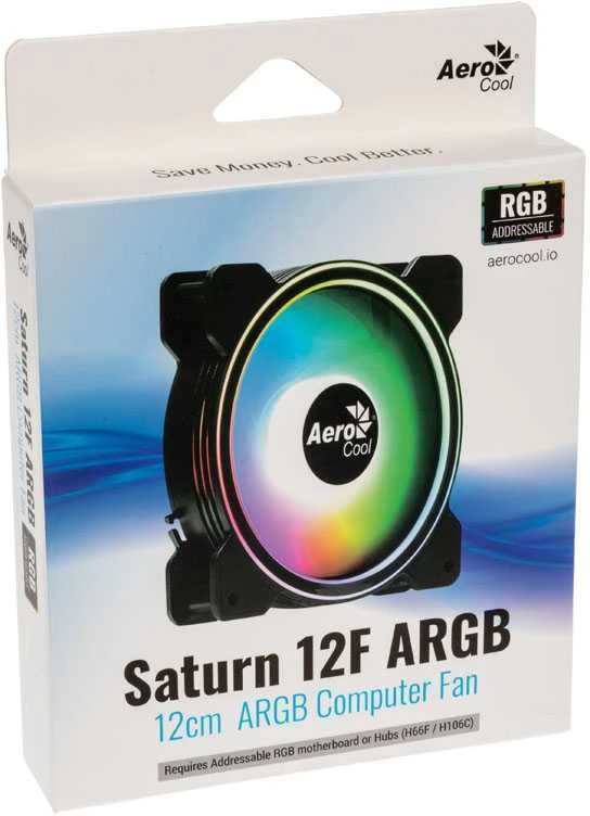 AEROCOOL PGS SATURN 12F ARGB 6P 120mm - VENTILIATORIUS