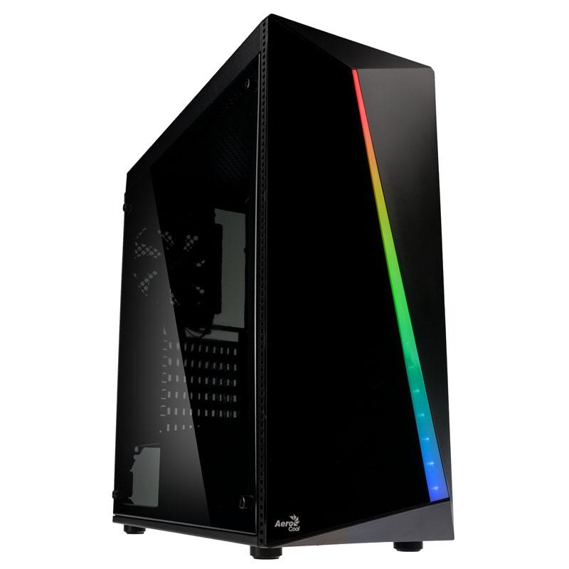 Korpusas Aerocool PGS SHARD RGB AEROPGSSHARDRGB-BK (ATX, Micro ATX, Mini ATX, juodos spalvos)