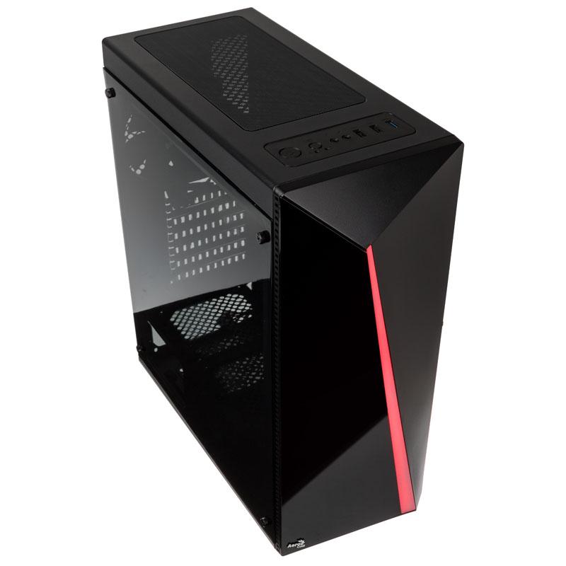 Korpusas Aerocool PGS SHARD RGB AEROPGSSHARDRGB-BK (ATX, Micro ATX, Mini ATX, juodos spalvos)