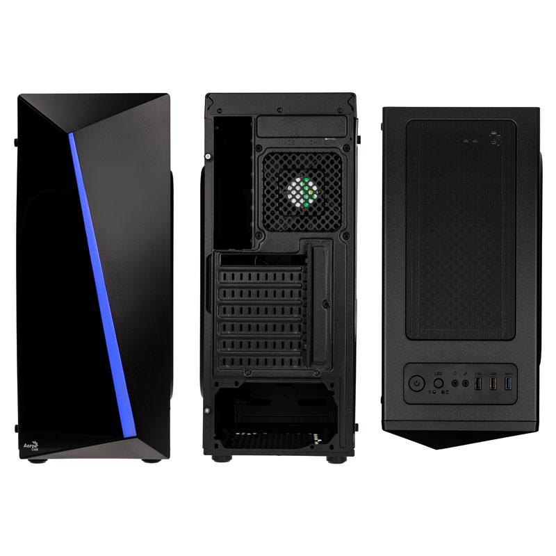 Korpusas Aerocool PGS SHARD RGB AEROPGSSHARDRGB-BK (ATX, Micro ATX, Mini ATX, juodos spalvos)