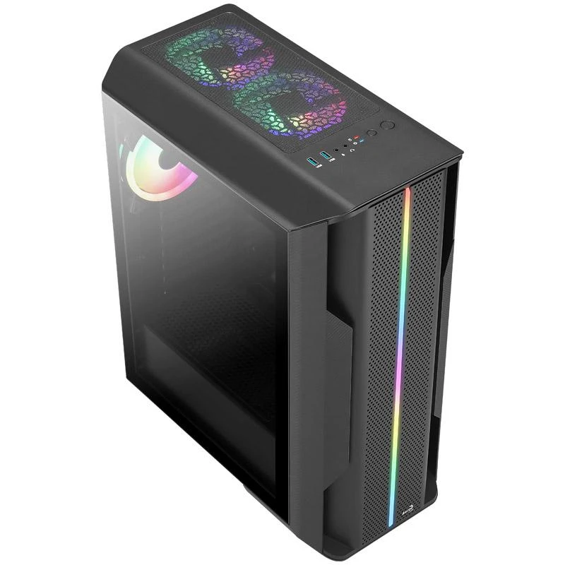 Aerocool Splinter Duo Midi–Tower – juoda