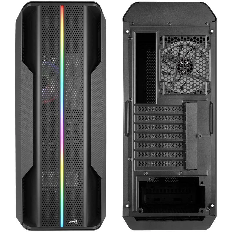Aerocool Splinter Duo Midi–Tower – juoda