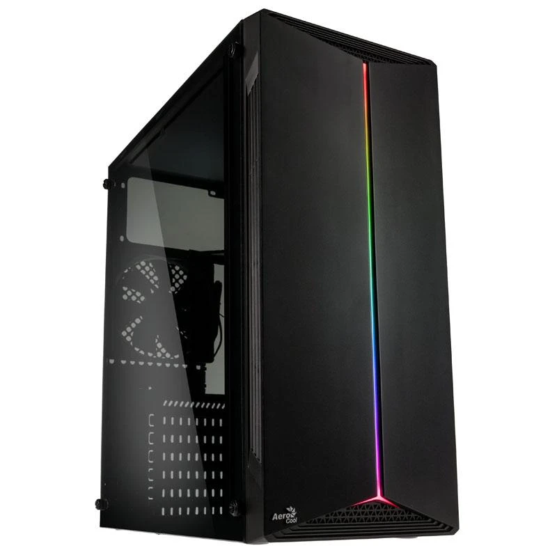 AEROCOOL AEROPGSSPLIT-A-BKRGB kompiuterio dėklas ATX Aerocool SPLIT RGB USB 3.0 - RGB STRIP 1x120mm VENTILIATORIUS
