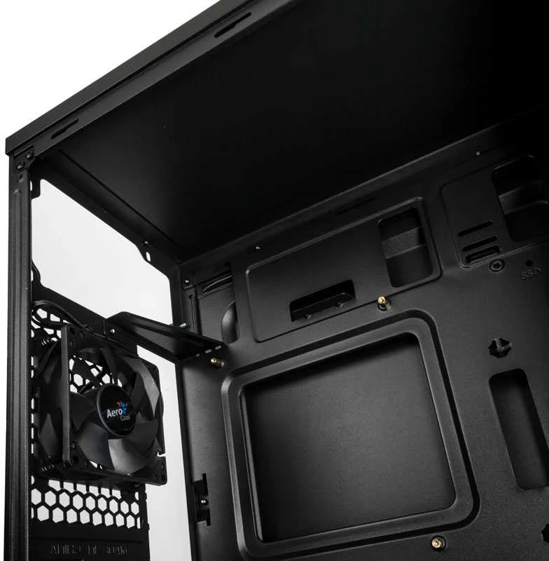 AEROCOOL AEROPGSSTREAK-A-BKRG kompiuterio dėklas ATX Aerocool STREAK RGB USB 3.0 – DVIGUBA RGB JUOSTA 1x80mm VENTILIATORIUS