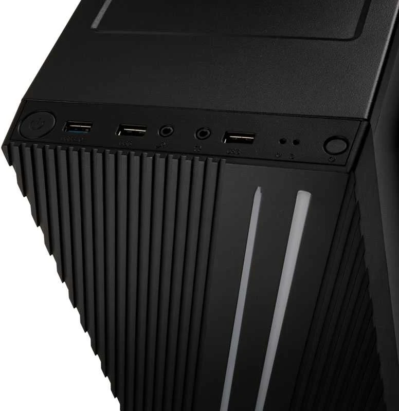 AEROCOOL AEROPGSSTREAK-A-BKRG kompiuterio dėklas ATX Aerocool STREAK RGB USB 3.0 – DVIGUBA RGB JUOSTA 1x80mm VENTILIATORIUS