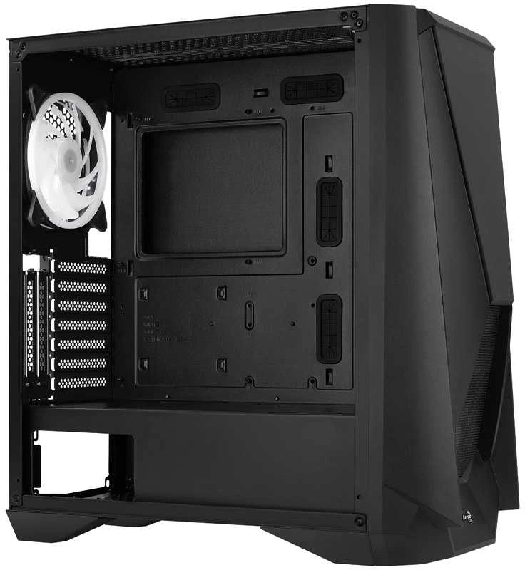 AEROCOOL PGS VISOR-G-BK-v1 ARGB Juodas Mid Tower PC dėklas