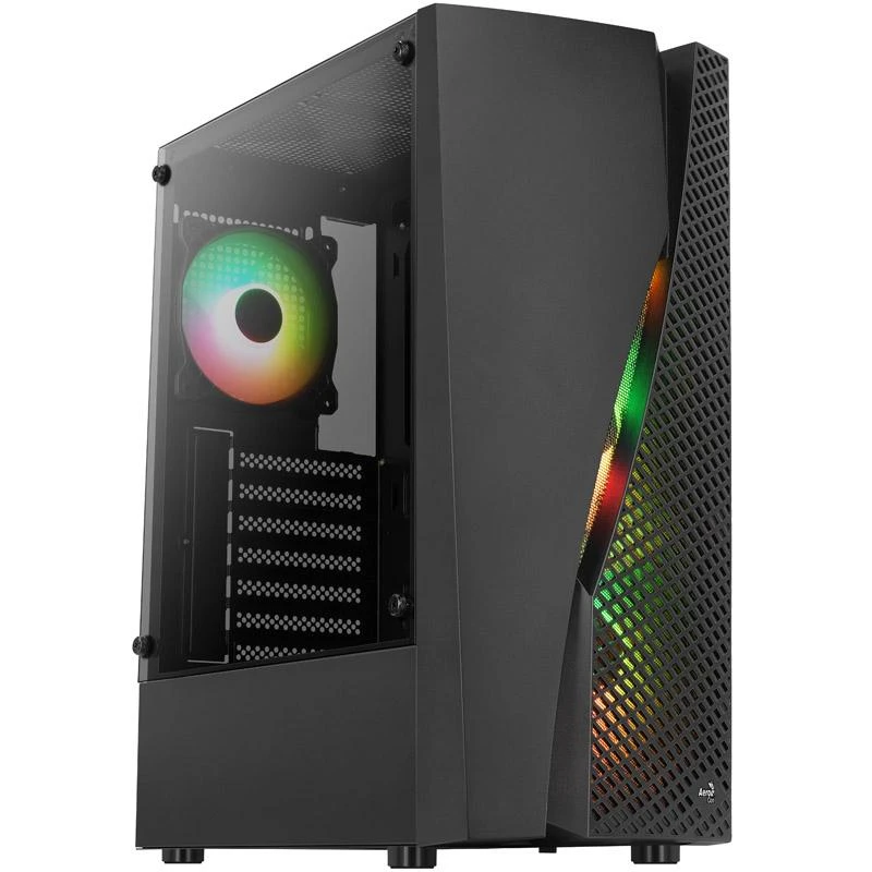 Aerocool Wave v3 Midi-Tower - juodos spalvos Window