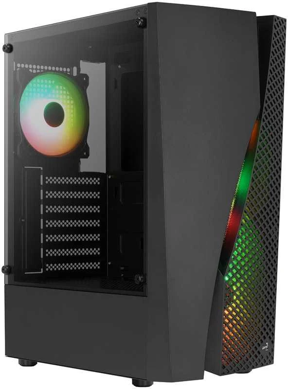 Aerocool Wave v3 Midi-Tower - juodos spalvos Window