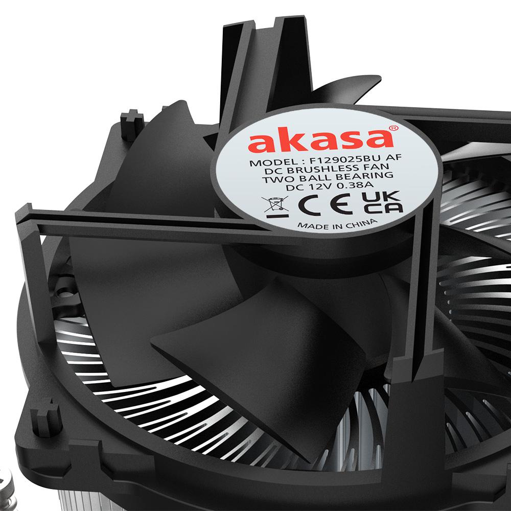 Akasa AK-CC6608BP01 Low Profile procesoriaus aušintuvas - Sockel LGA 1700, 63,2 mm Höhe