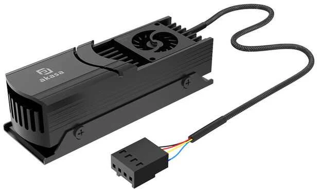 Akasa Gecko Pro LX M.2 cooler - juodas