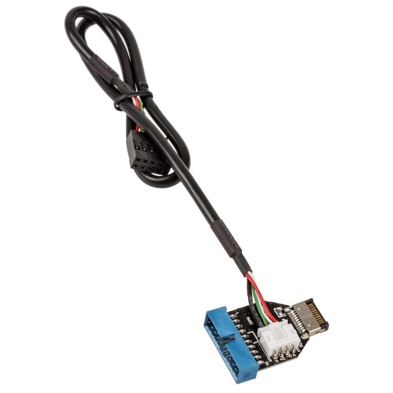 Akasa vidinis USB 3.1 į vidinį USB 3.0 adapterį - 40 cm