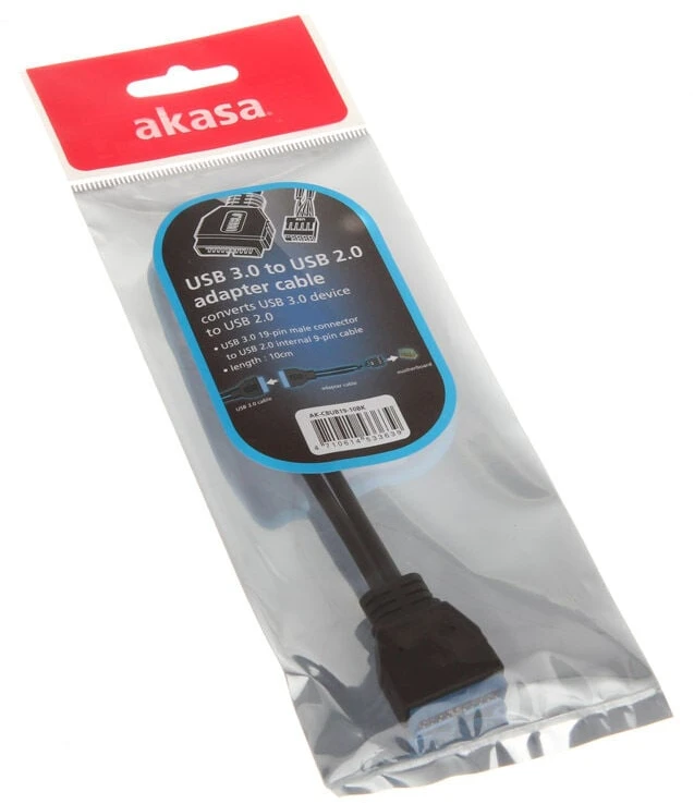 Akasa Adapteris intern USB 3.0 zu intern USB 2.0 – 15 cm