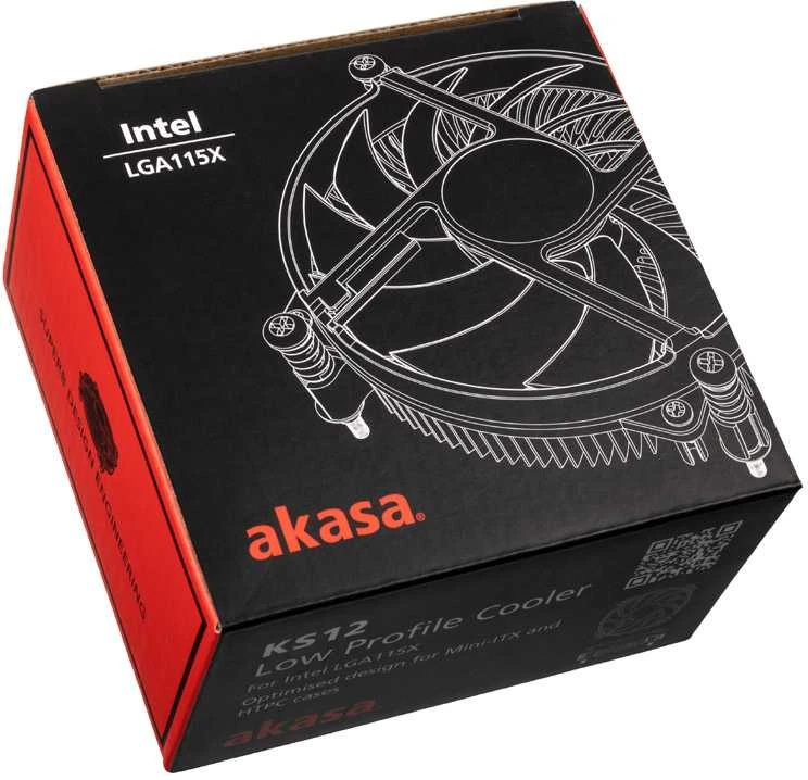 „Akasa AK–CC6308EP01“ žemo profilio procesoriaus aušintuvas – 92 mm