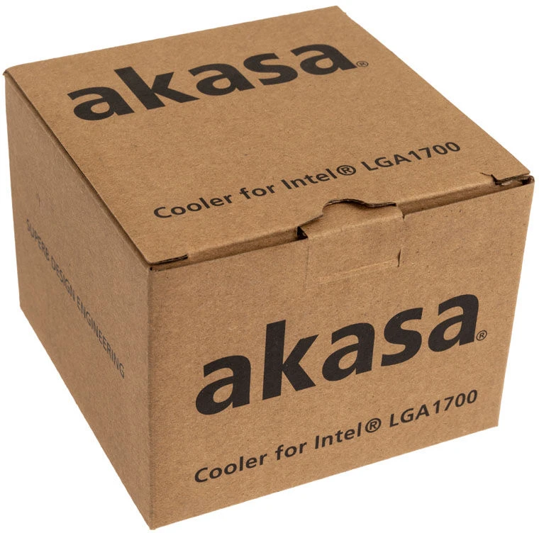 „Akasa AK–CC6603EP01“ žemo profilio procesoriaus aušintuvas – LGA 1700, 59,2 mm aukščio