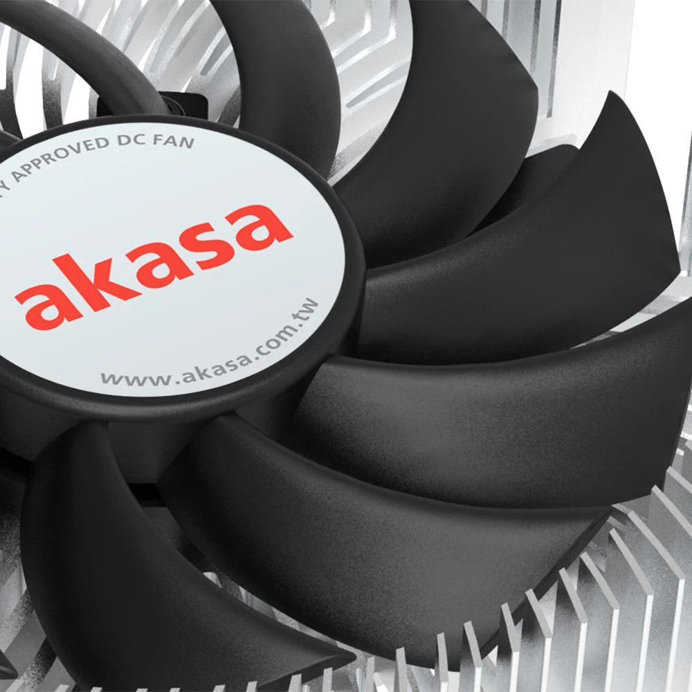Akasa aušintuvo ventiliatorius su logotipu