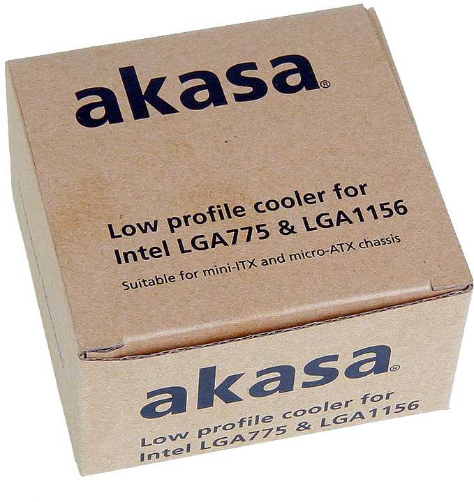 „Akasa AK–CCE–7106HP“ žemo profilio procesoriaus aušintuvas „Intel“ – 74 mm