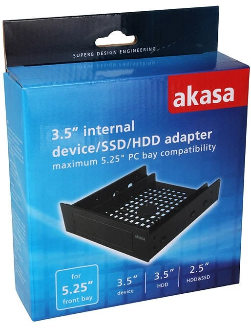 Akasa AK-HDA-05 tvirtinimo rėmas 2,5/3,5 colio ir 5,25 colio jungtims