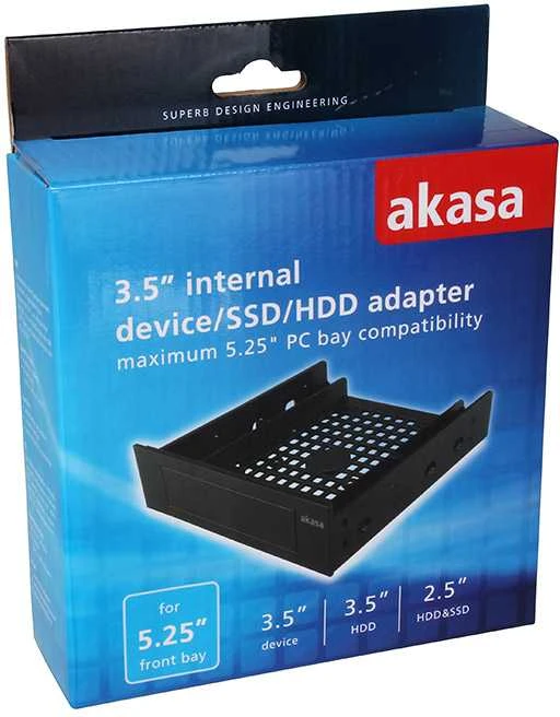 Akasa AK-HDA-05 tvirtinimo rėmas 2,5/3,5 colio ir 5,25 colio jungtims