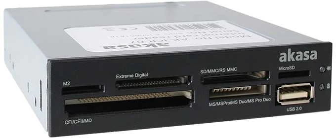 Atminties kortelė Akasa AK-ICR-07 Internal 6-Port Card Reader 3,5 – juodas