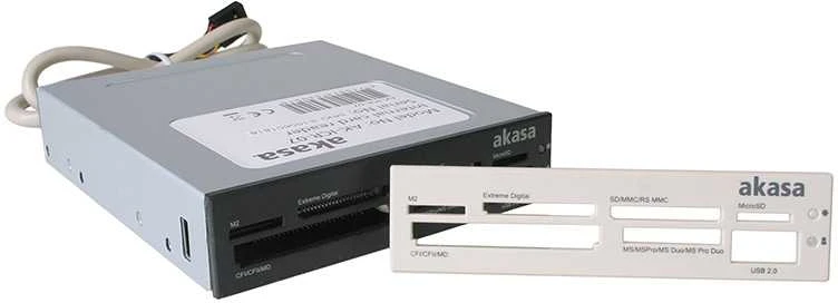 Atminties kortelė Akasa AK-ICR-07 Internal 6-Port Card Reader 3,5 – juodas
