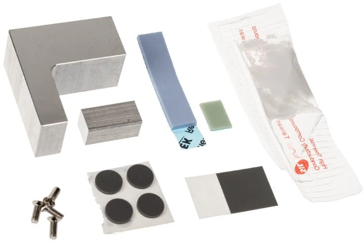 Akasa Aliuminio obudowa do Raspberry Pi 4B su Thermal–Kit – sidabrinė