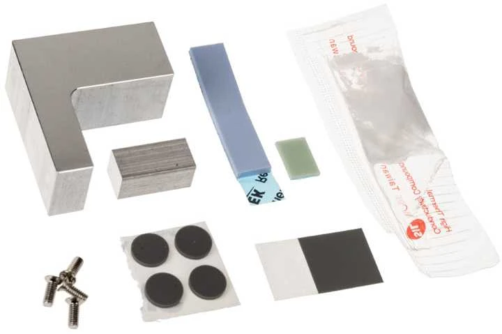 Akasa Aliuminio obudowa do Raspberry Pi 4B su Thermal–Kit – sidabrinė