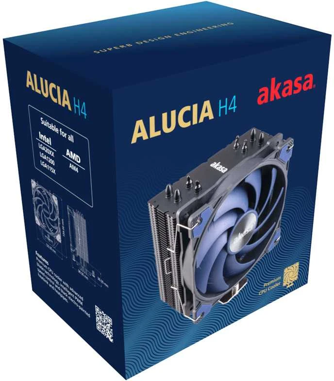 „Akasa Alucia H4“ didelio našumo procesoriaus aušintuvas, 120 mm