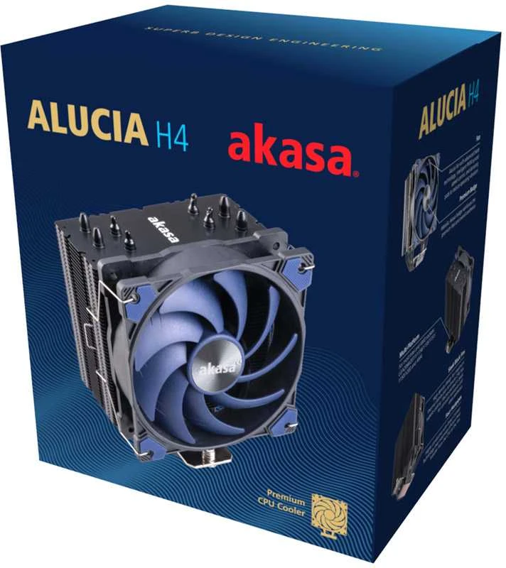 „Akasa Alucia H4“ didelio našumo procesoriaus aušintuvas, 120 mm