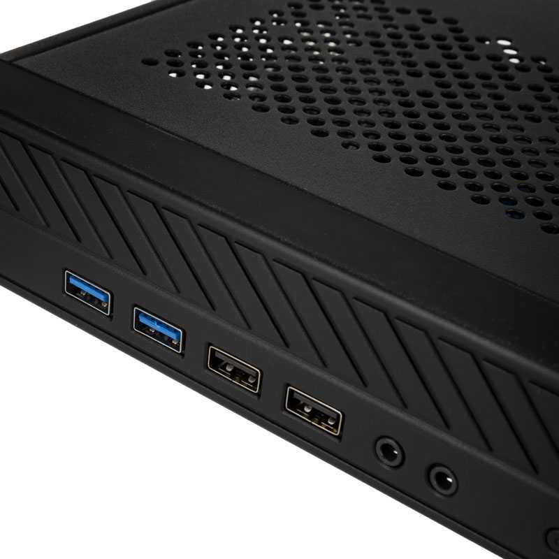 Akasa Cypher MX3 Thin Mini–ITX Case, OEM – juoda