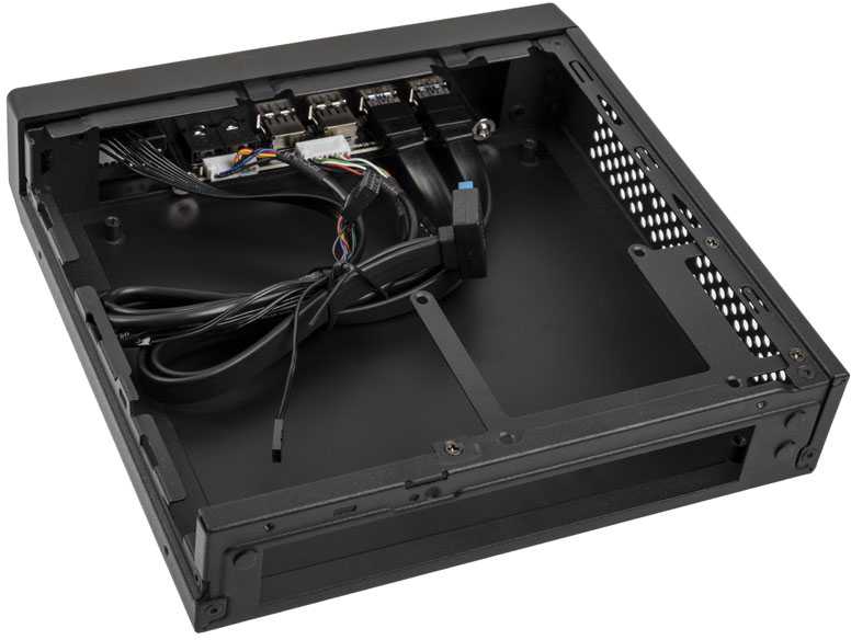 Akasa Cypher MX3 Thin Mini–ITX Case, OEM – juoda