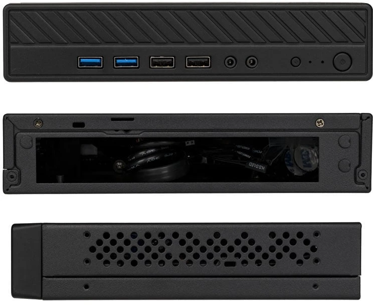 Akasa Cypher MX3 Thin Mini–ITX Case, OEM – juoda