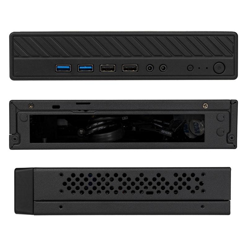 Akasa Cypher MX3 Thin Mini–ITX Case, OEM – juoda