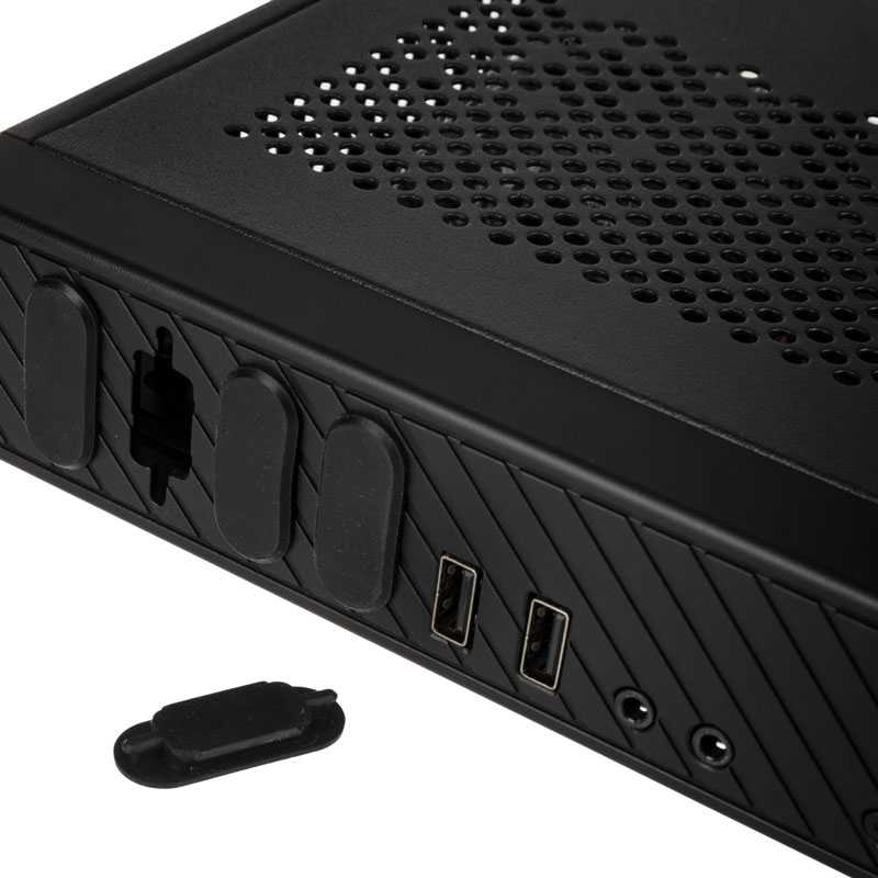 Akasa Cypher SPX Thin Mini-ITX kompiuterio korpusas, OEM - juodos spalvos