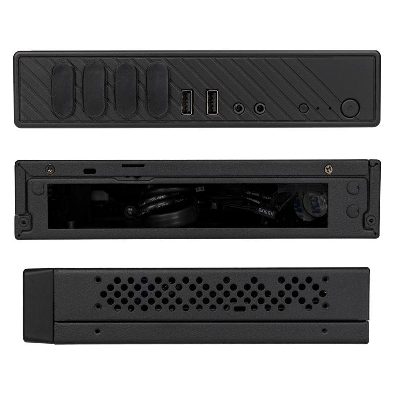 Akasa Cypher SPX Thin Mini-ITX kompiuterio korpusas, OEM - juodos spalvos