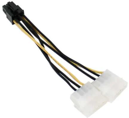 Akasa dual 4pin į 6pin PCIe adapteris