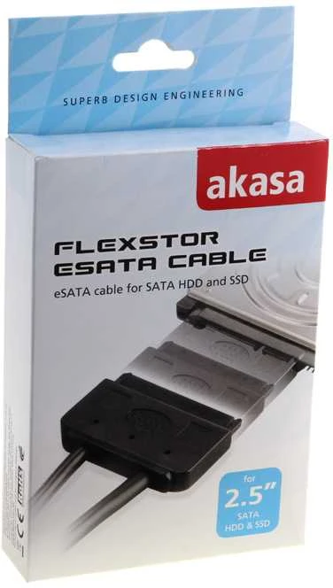 Akasa Flexstor eSATA laidas skirtas 2,5" SATA HDD ir SSD