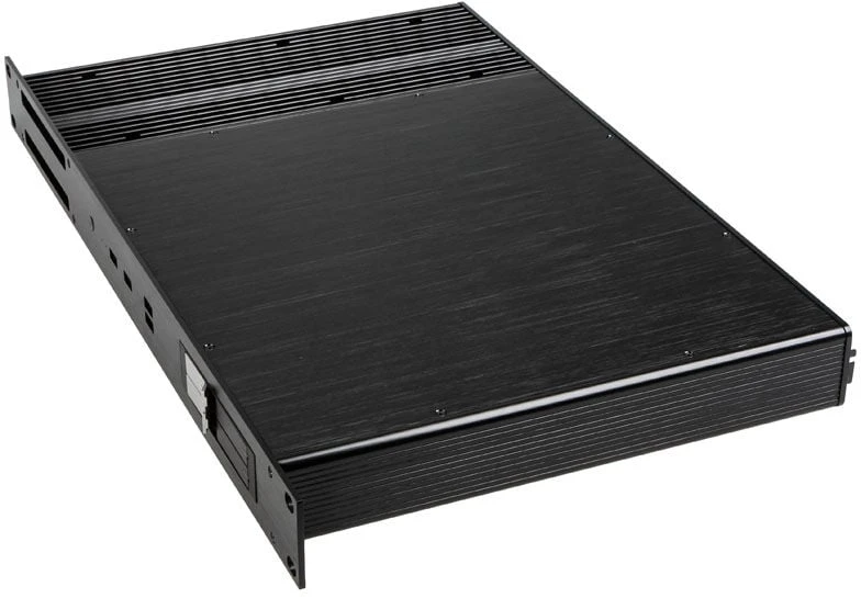 Akasa Galileo TU1 Thin–Mini–ITX 1U obudowa, OEM – juoda