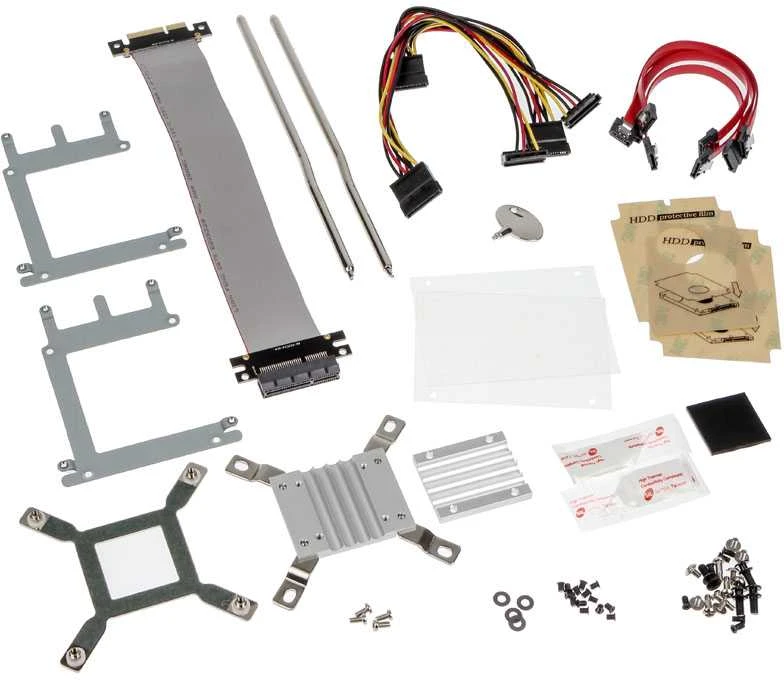 Akasa Galileo TU3 Thin-Mini-ITX 1U case, OEM - juodas