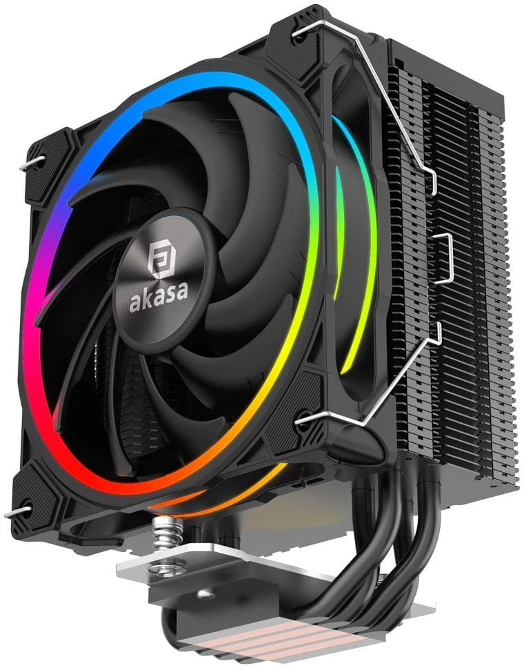 Akasa H4 Plus CPU aušintuvas + AR12 Reverse Blade ventiliatorius