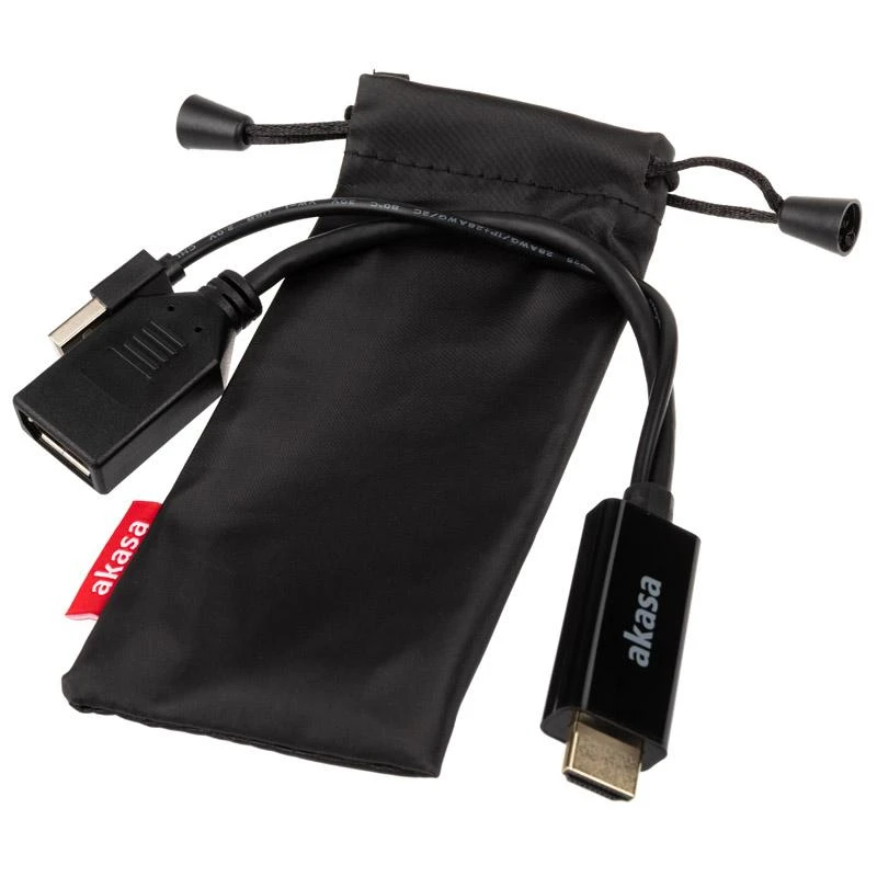 Akasa HDMI į DisplayPort adapteris su dėklu