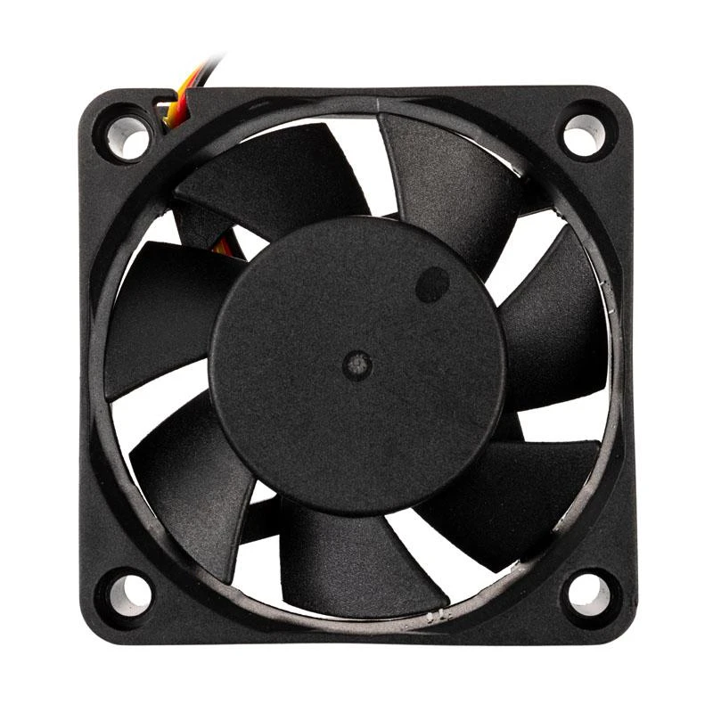Akasa 60mm ventiliatorius, juodas 7 sparnuočių korpusas