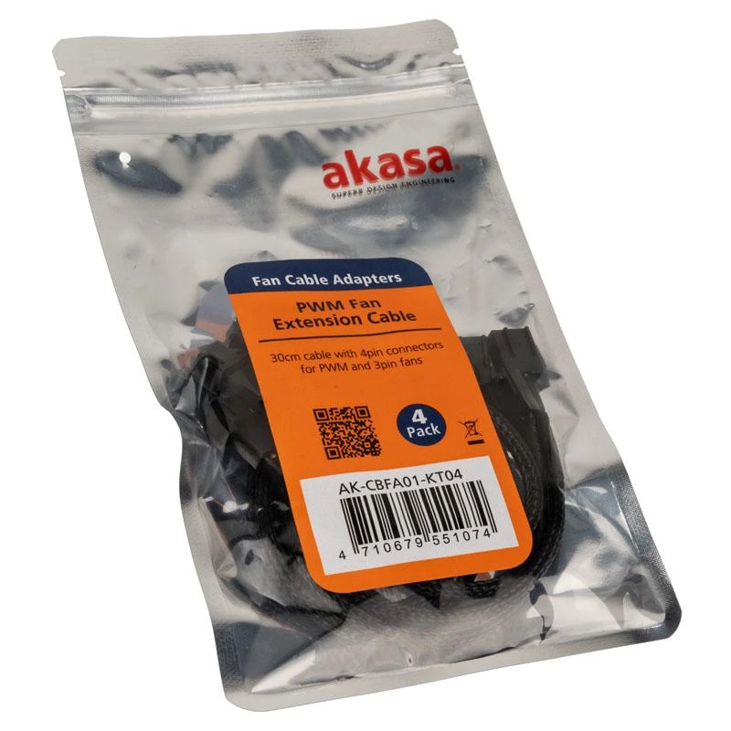 Akasa fan extension cable 4-pack