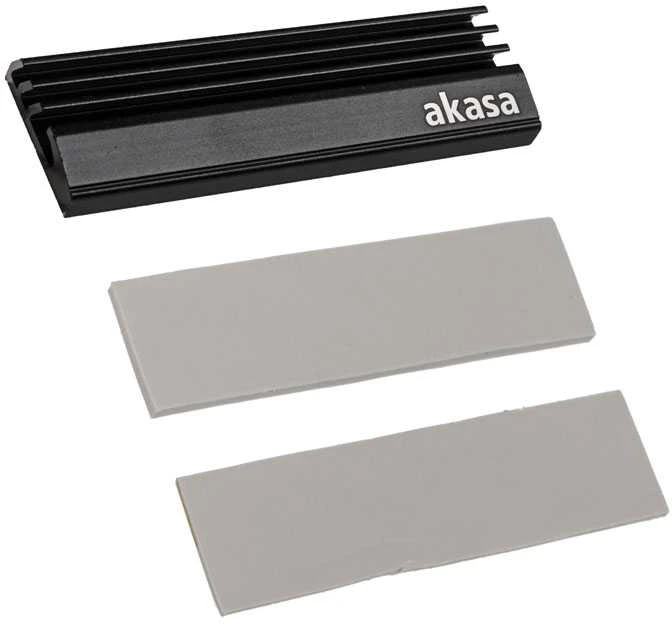 Akasa M.2 PCIe Adapteris with Cooler – juodas