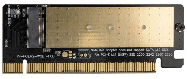 Akasa M.2 PCIe Adapteris with Cooler – juodas