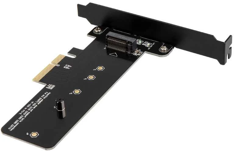 Akasa M.2 X4 PCI-E Adapteris Card – juodas PCB